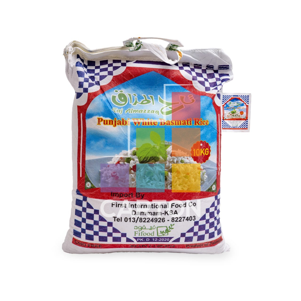 TAJ ALMAZZAQ PUNJABI WHITE BASMATI RICE 10KG